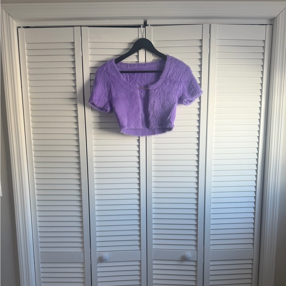 JACQUEMUS La Maille Neve Cardigan in Purple